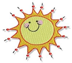 beginner-friendly spring sunflower machine embroidery pattern - Springtime Fun for kitchen tea towels