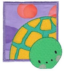 detailed turtle machine embroidery pattern - Turtle perfect for reusable tote bags