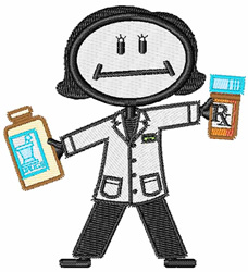 Pharmacist Embroidery Design | EmbroideryDesigns.com