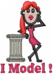 jane beginner-friendly machine embroidery - Model Jane perfect for Beauty Aprons