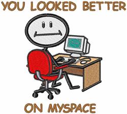 detailed myspace machine embroidery pattern - MySpace perfect for Laptop Sleeves