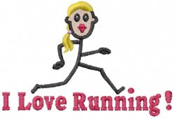 Runner Jane - 4x4 jane beginner-friendly machine embroidery design for Workout Bags