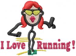 Runner Jane - 4x4 jane beginner-friendly machine embroidery design for Gym Bags