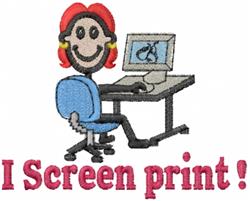 jane beginner-friendly machine embroidery - Screen Printer Jane for decorative pillow covers