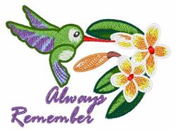 Always Remember - 5x7 leaf detailed machine embroidery design for kitchen tea towels