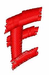 angry quick stitch machine digital embroidery - Angry E perfect for reusable tote bags