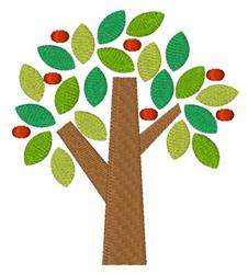 detailed tree machine embroidery pattern - Apple Tree perfect for reusable tote bags