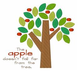tree detailed machine digital embroidery - Apple Tree perfect for Beach Towels