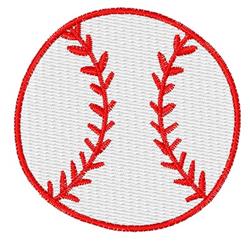 beginner-friendly baseball machine embroidery pattern - Baseball for reusable tote bags