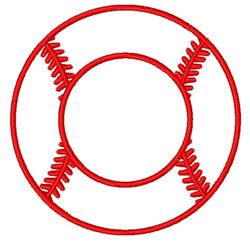 Baseball Frame - 4x4 frame beginner-friendly embroidery design for reusable tote bags
