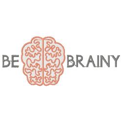 beginner-friendly brainy machine embroidery pattern - Be Brainy for Creative Journals