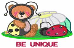 detailed bear machine embroidery pattern - Be Unique for Childrens Books