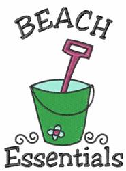 detailed summer essential machine embroidery pattern - Beach Essentials for Sun Hats
