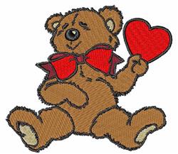 Bear 11 - 4x4 bear detailed machine embroidery design perfect for cute baby onesies