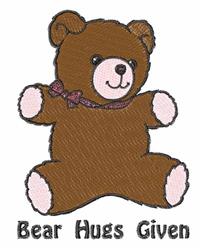 Bear 3 - 5x7 bear detailed machine digital embroidery design for cute baby onesies