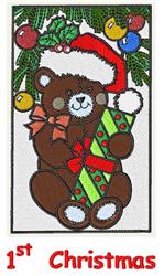 bear detailed machine digital embroidery - Bear 4 perfect for decorative pillow covers