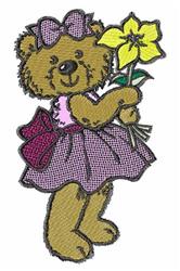 detailed bear machine embroidery pattern - Bear 8 perfect for reusable tote bags