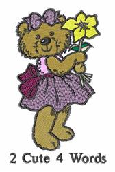 detailed bear machine embroidery pattern - Bear 8 perfect for decorative pillow covers