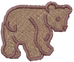 beginner-friendly bear cub machine embroidery pattern - Bear for Kids Clothing