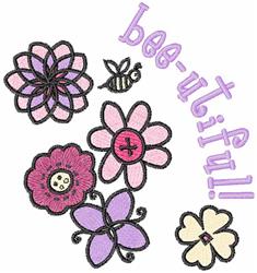 detailed butterfly machine embroidery pattern - Bee-utiful! perfect for Diaper Bags