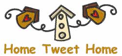 Birdhouse String - 4x4 bird beginner-friendly embroidery design for reusable tote bags