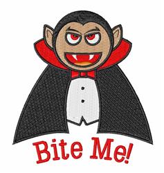 Bite Me - 4x4 bite detailed machine embroidery design for decorative pillow covers