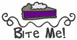 Bite Me - 5x7 bite beginner-friendly embroidery design for decorative pillow covers