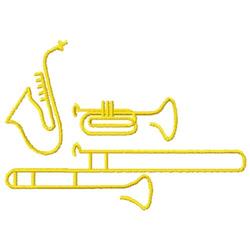 instrument quick stitch machine embroidery - Brass Instruments for Band Uniforms