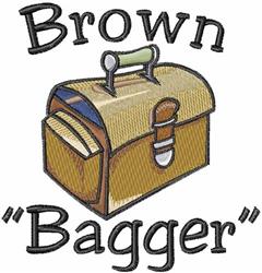 Colorful toolbox featuring a textured brown body and green handle, with bold 'Brown Bagger' text in a playful design.