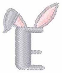 quick stitch easter bunny rabbit machine embroidery pattern - Bunny Ears E for reusable tote bags
