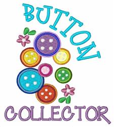 collector detailed machine embroidery - Button Collector perfect for reusable tote bags