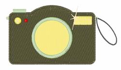 beginner-friendly camera machine embroidery pattern - Camera for reusable tote bags