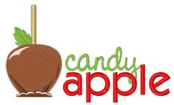 beginner-friendly halloween apple machine embroidery pattern - Candy Apple for decorative pillow covers