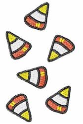 Candy Corn - 4x4 pumpkin beginner-friendly embroidery design for reusable tote bags