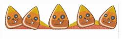 detailed halloween candy corn machine embroidery pattern - Candy Corn for decorative pillow covers