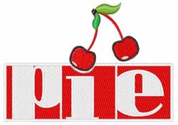 detailed pie machine embroidery pattern - Cherry Pie for decorative pillow covers