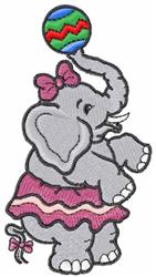 detailed elephant machine embroidery pattern - Circus Elephant for Nursery Decor