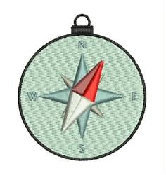 beginner-friendly compa machine embroidery pattern - Compass for Picnic Blankets