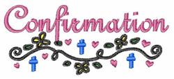 Confirmation - 4x4 heart beginner-friendly machine embroidery design for kitchen aprons