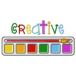 Creative Paint - 5x7 paint detailed machine embroidery design for kitchen tea towels