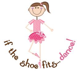 beginner-friendly dance machine embroidery pattern - Dance for reusable tote bags