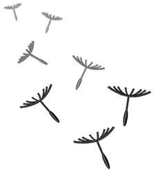 Dandelion Floaties - 4x4 floatie quick stitch embroidery design for patchwork quilt blocks