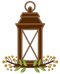beginner-friendly lantern machine embroidery pattern - Decor Lantern for kitchen tea towels