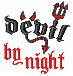 beginner-friendly halloween night machine embroidery pattern - Devil By Night for decorative pillow covers