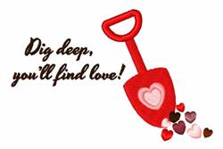 heart beginner-friendly machine embroidery - Dig Deep perfect for kitchen aprons
