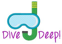 Dive Deep - 4x4 deep beginner-friendly machine embroidery design for cute baby onesies