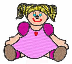 detailed doll machine digital embroidery pattern - Doll perfect for Nursery Pillows