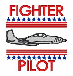 Fighter Pilot - 4x4 star detailed machine embroidery design for patchwork quilt blocks