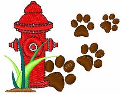 beginner-friendly puppy dog machine embroidery pattern - Fire Hydrant for Dog Bed Covers