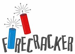 Firecracker - 5x7 firecracker beginner-friendly embroidery design for Independence Day Decorations